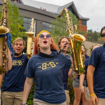 BMB members in campus mall show 